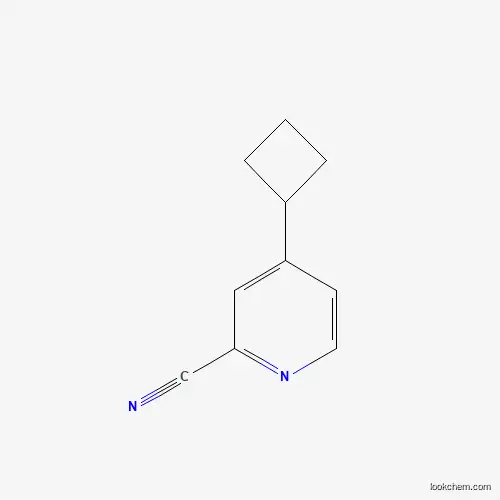 Molecular Structure of 1240605-80-4 (4-Cyclobutylpicolinonitrile)