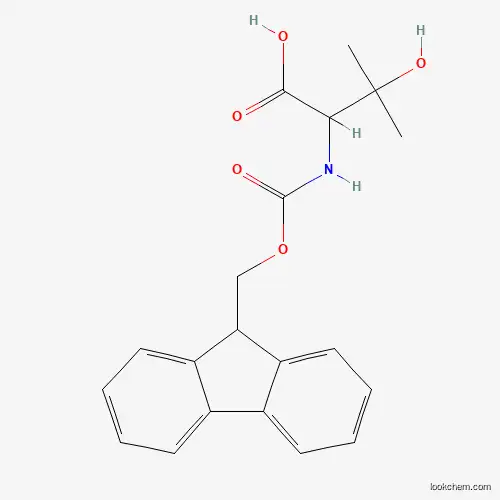 Molecular Structure of 1246172-30-4 (Fmoc-(RS)-2-amino-3-hydroxy-3-methylbutanoic acid)