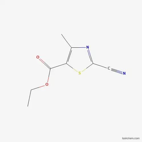 Molecular Structure of 1253654-53-3 (2-Cyano-4-methylthiazole-5-carboxylic acid ethyl ester)
