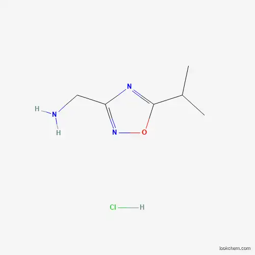 Molecular Structure of 1255717-36-2 ([(5-Isopropyl-1,2,4-oxadiazol-3-yl)methyl]amine hydrochloride)