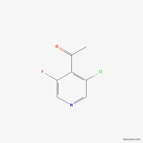 Molecular Structure of 1256834-96-4 (1-(3-Chloro-5-fluoropyridin-4-YL)ethanone)