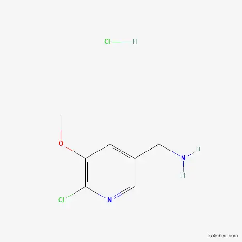 Molecular Structure of 1257535-63-9 ((6-Chloro-5-methoxypyridin-3-yl)methanamine hydrochloride)