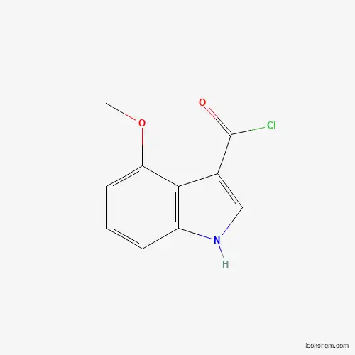 Molecular Structure of 1260778-09-3 (4-methoxy-1H-indole-3-carbonyl chloride)