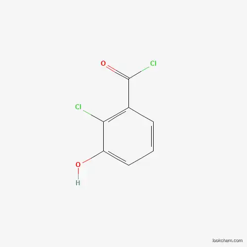 Molecular Structure of 1260810-47-6 (2-Chloro-3-hydroxybenzoyl chloride)