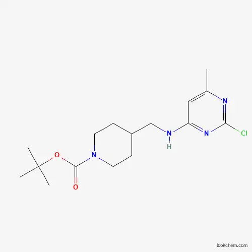 4-[(2-Chloro-6-methyl-pyrimidin-4-ylamino)-methyl]-piperidine-1-carboxylic acid tert-butyl ester