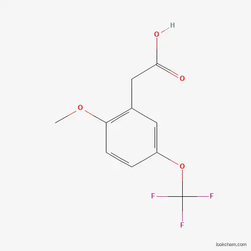 Molecular Structure of 1261647-11-3 (2-Methoxy-5-(trifluoromethoxy)phenylacetic acid)