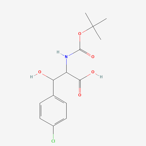 2-TERT-BUTOXYCARBONYLAMINO-3-(4-CHLORO-PHENYL)-3-HYDROXY-PROPIONIC ACID(1263093-86-2)