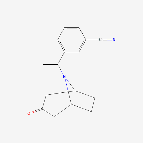 3-(1-(3-Oxo-8-azabicyclo[3.2.1]octan-8-yl)ethyl)benzonitrile