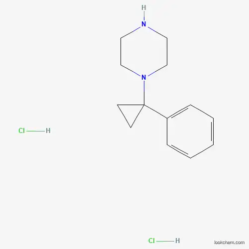 Molecular Structure of 1263378-62-6 (1-(1-Phenyl-cyclopropyl)-piperazine dihydrochloride)