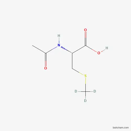 Molecular Structure of 1279039-06-3 (N-Acetyl-S-methyl-L-cysteine-d3)