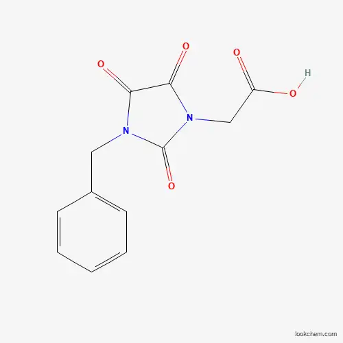 Molecular Structure of 128043-86-7 (2-(3-Benzyl-2,4,5-trioxoimidazolidin-1-yl)acetic acid)