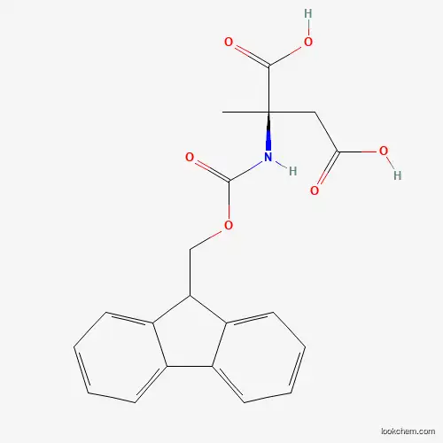 Molecular Structure of 1283766-23-3 (Fmoc-alpha-methyl-D-aspartic acid)