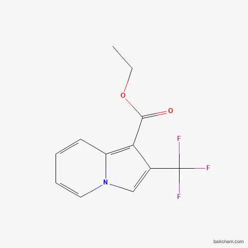 Molecular Structure of 1284226-15-8 (Ethyl 2-(trifluoromethyl)indolizine-1-carboxylate)