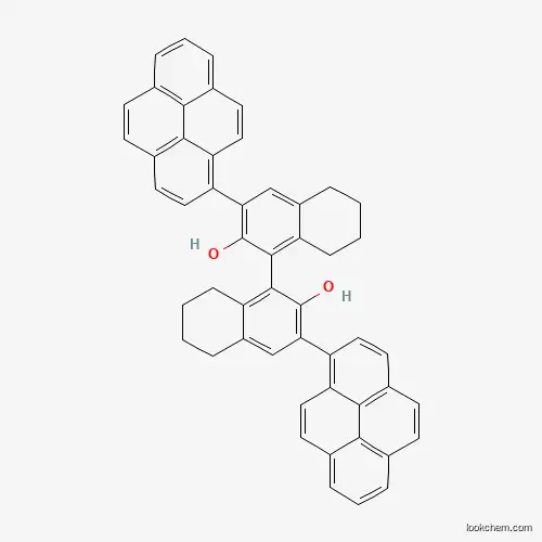 Molecular Structure of 1286189-19-2 (3,3'-Bis(1-pyrenyl)-5,5',6,6',7,7',8,8'-octahydro-1,1'-binaphthalene-2,2'-diol)