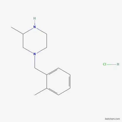 Molecular Structure of 1303967-83-0 (3-Methyl-1-(2-methylbenzyl)piperazine hydrochloride)