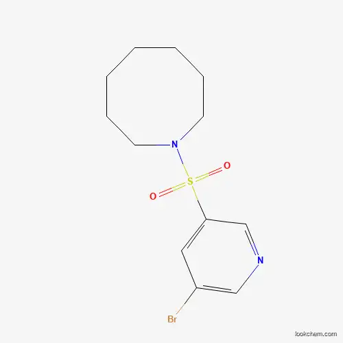 Molecular Structure of 1304452-30-9 (1-(5-Bromopyridin-3-ylsulfonyl)azocane)