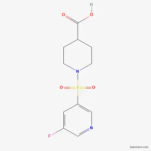 Molecular Structure of 1305258-14-3 (1-(5-Fluoropyridin-3-ylsulfonyl)piperidine-4-carboxylic acid)