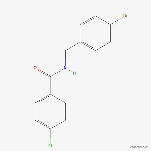 Molecular Structure of 1306629-10-6 (N-(4-Bromobenzyl)-4-chlorobenzamide)