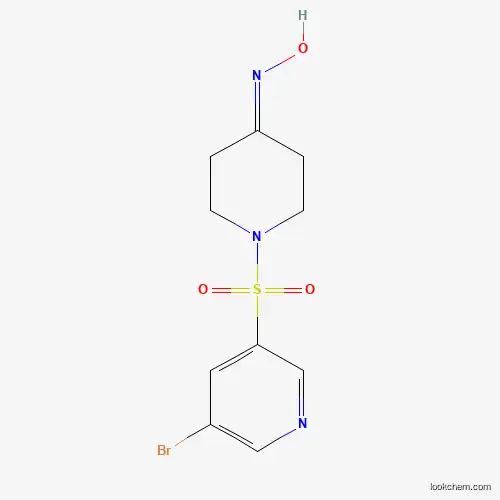 Molecular Structure of 1307604-95-0 (1-(5-Bromopyridin-3-ylsulfonyl)piperidin-4-one oxime)