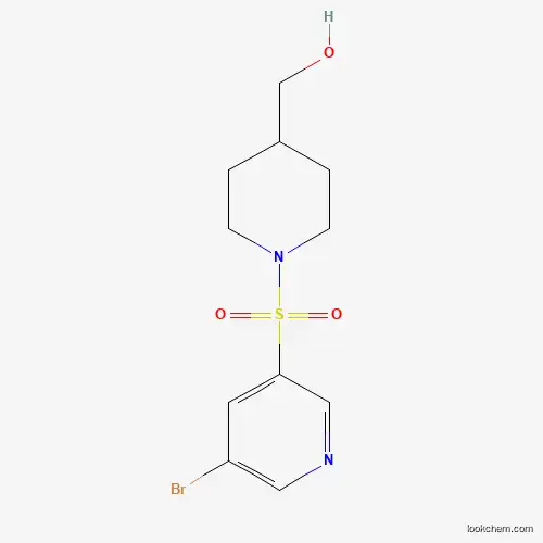 Molecular Structure of 1307605-39-5 ((1-(5-Bromopyridin-3-ylsulfonyl)piperidin-4-yl)methanol)