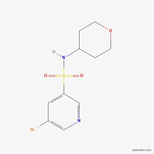 Molecular Structure of 1307606-48-9 (5-Bromo-n-(tetrahydro-2h-pyran-4-yl)pyridine-3-sulfonamide)