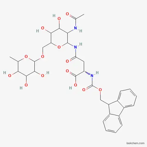 N-[2-(Acetylamino)-2-deoxy-6-O-(α-L-fucopyranosyl)-β-D-glucopyranosyl]-N2-Fmoc-L-asparagine