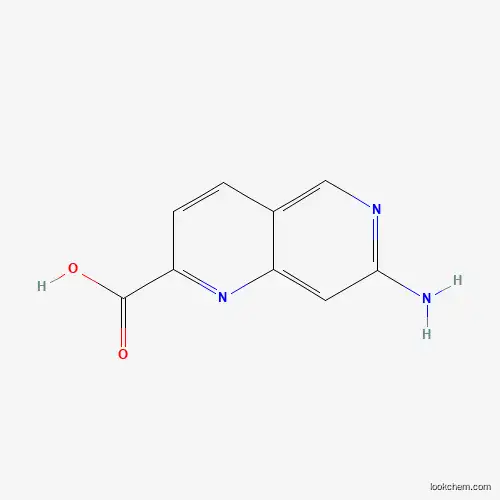 Molecular Structure of 1314979-29-7 (7-Amino-[1,6]naphthyridine-2-carboxylic acid)