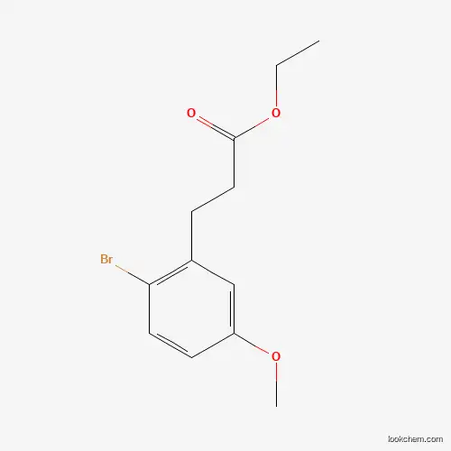 Benzenepropanoic acid, 2-bromo-5-methoxy-, ethyl ester