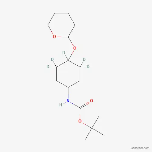 trans-[2-(4-tert-Butyloxycarbonylamino)cyclohexyloxy]tetrahydro-2H-pyran-[d5]