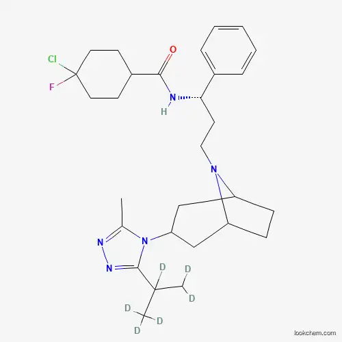Molecular Structure of 1346597-32-7 (4-Chloro Maraviroc-d6)
