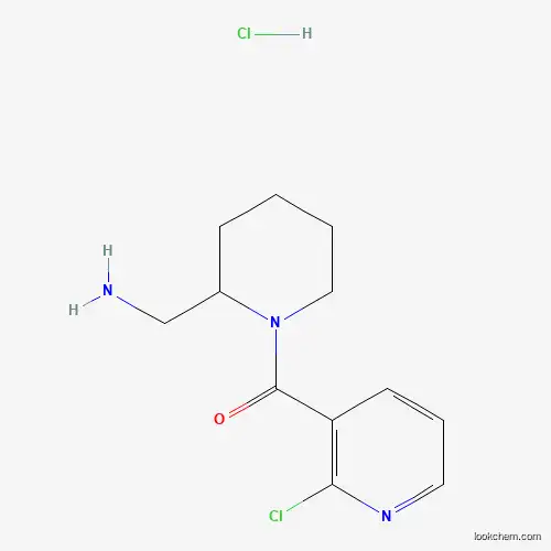 (2-(Aminomethyl)piperidin-1-yl)(2-chloropyridin-3-yl)methanone hydrochloride