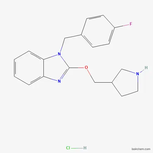 1-(4-Fluorobenzyl)-2-(pyrrolidin-3-ylmethoxy)-1H-benzo[d]imidazole hydrochloride