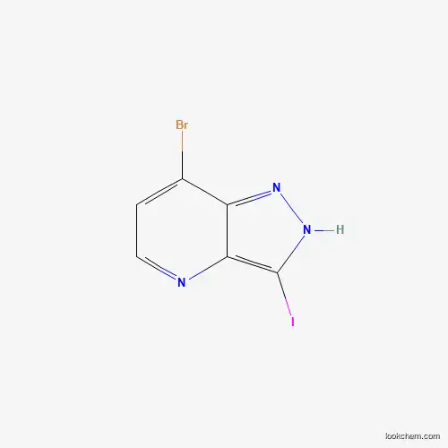 Molecular Structure of 1357945-62-0 (7-Bromo-3-iodo-2H-pyrazolo[4,3-b]pyridine)