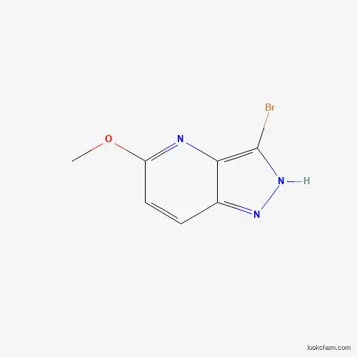 Molecular Structure of 1357946-38-3 (3-Bromo-5-methoxy-1H-pyrazolo[4,3-b]pyridine)