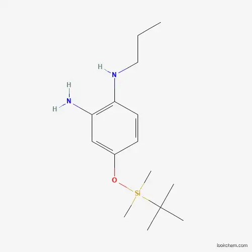 Molecular Structure of 1359701-99-7 (4-(Tert-butyldimethylsilyloxy)-n1-propylbenzene-1,2-diamine)