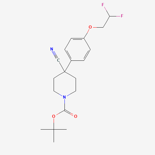 tert-Butyl 4-cyano-4-(4-(2,2-difluoroethoxy)phenyl)piperidine-1-carboxylate
