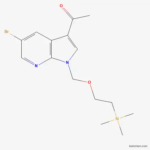 1-(5-Bromo-1-((2-(trimethylsilyl)ethoxy)methyl)-1H-pyrrolo[2,3-b]pyridin-3-yl)ethanone