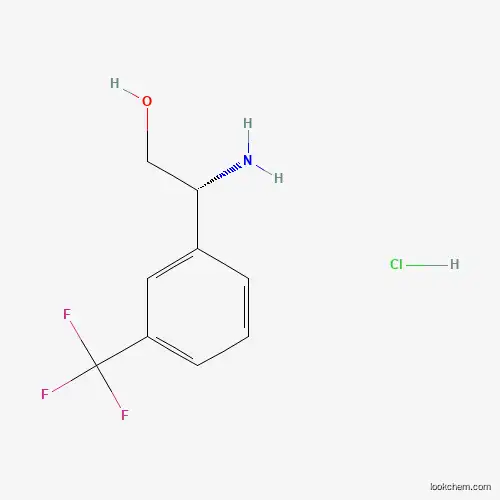 Molecular Structure of 1391515-37-9 ((R)-2-Amino-2-(3-(trifluoromethyl)phenyl)ethanol hydrochloride)