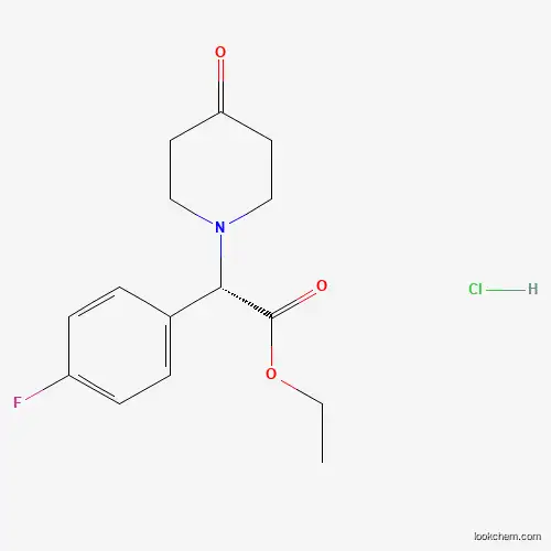 (S)-ethyl 2-(4-fluorophenyl)-2-(4-oxopiperidin-1-yl)acetate