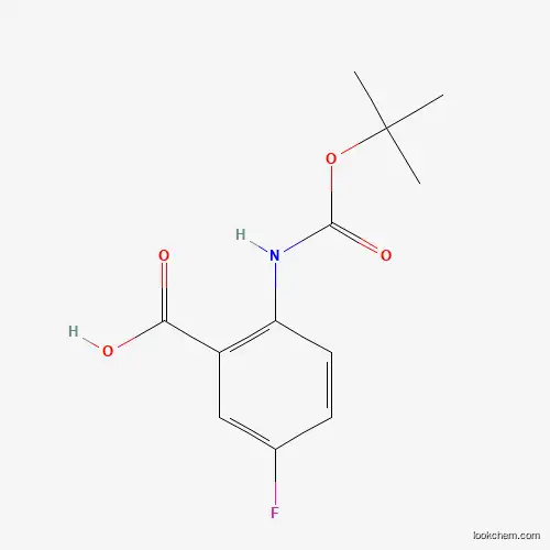 Molecular Structure of 141940-31-0 (Boc-2-amino-5-fluorobenzoic acid)