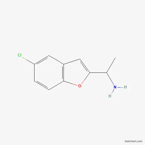Molecular Structure of 147724-81-0 (1-(5-Chloro-benzofuran-2-yl)-ethylamine)