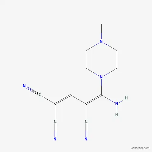 Molecular Structure of 154124-60-4 ((3E)-3-[amino(4-methylpiperazin-1-yl)methylidene]prop-1-ene-1,1,3-tricarbonitrile)