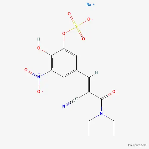 Molecular Structure of 158069-72-8 (Entacapone-3'-sulfate Sodium Salt)