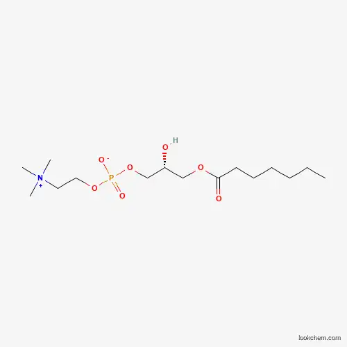 Molecular Structure of 160118-49-0 (1-Heptanoyl-sn-glycero-3-phosphocholine)