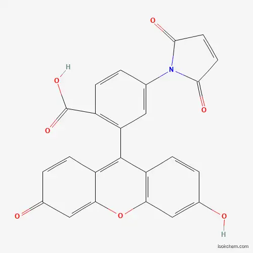 Molecular Structure of 161598-40-9 (Fluorescein 6-Maleimide)