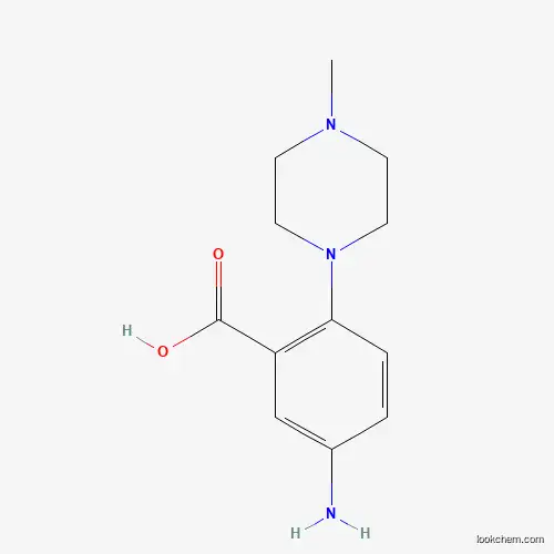 Molecular Structure of 168123-44-2 (5-Amino-2-(4-methylpiperazin-1-yl)benzoic acid)