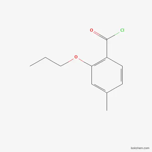 Molecular Structure of 168465-11-0 (4-Methyl-2-propoxybenzoyl chloride)
