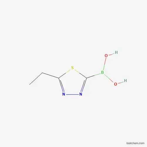 Molecular Structure of 170573-24-7 ((5-Ethyl-1,3,4-thiadiazol-2-yl)boronic acid)