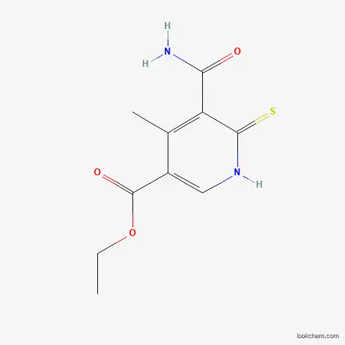 Molecular Structure of 171113-26-1 (Ethyl 5-(aminocarbonyl)-4-methyl-6-thioxo-1,6-dihydro-3-pyridinecarboxylate)