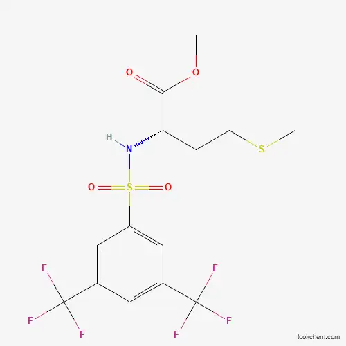 METHYL 2-([[3,5-DI(TRIFLUOROMETHYL)PHENYL]SULFONYL]AMINO)-4-(METHYLTHIO)BUTANOATE